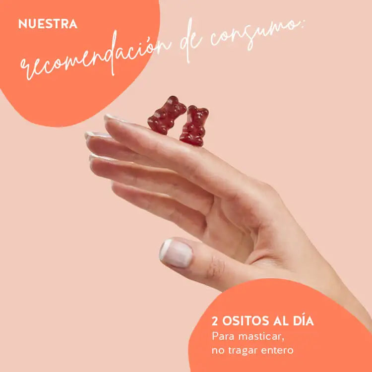 Este es el consumo recomendado de Trust Your Gut Vitamins de Bears with Benefits.