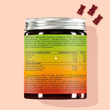 Dorso del producto Trust Your Gut Vitamins with Apple Cider Vinegar de Bears with Benefits for Gut Wellbeing.