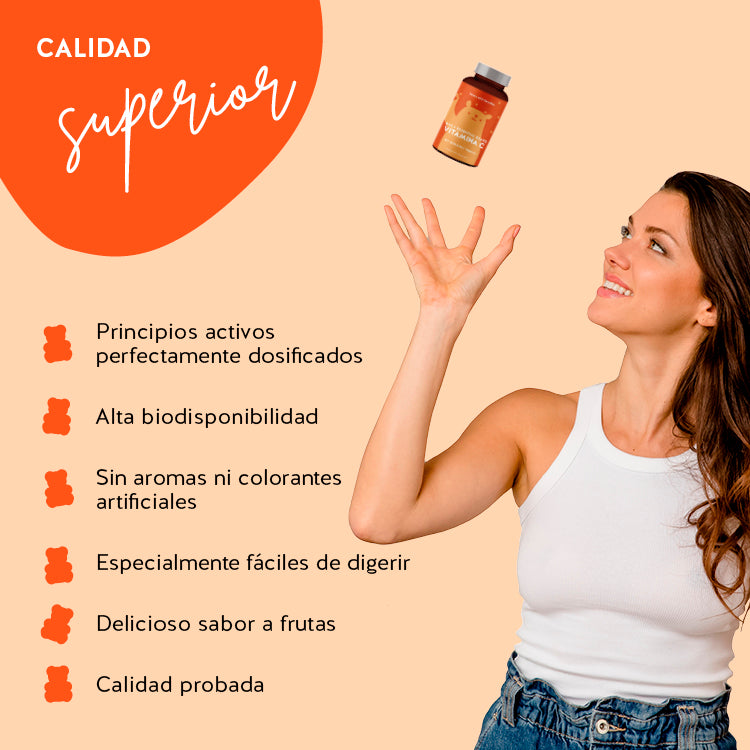 Esta foto muestra como los productos de Bears with Benefits cumplen los requisitos de alta calidad.