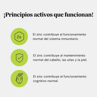 Bears with Benefits Daily Essentials Zinc – Gominolas con zinc que contribuye al mantenimiento del cabello, la piel y las uñas en condiciones normales, además del funcionamiento normal del sistema inmunitario y la función cognitiva.