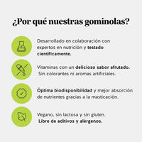 Bears with Benefits Daily Essentials Zinc – Gominolas veganas sin azúcar con zinc y sabor natural a arándano para apoyar cabello, piel, uñas y sistema inmunitario de forma práctica.