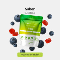 Bears with Benefits Daily Essentials Zinc – Gominolas veganas sin azúcar con sabor natural a arándano y zinc para una suplementación diaria práctica y agradable, 60 piezas.