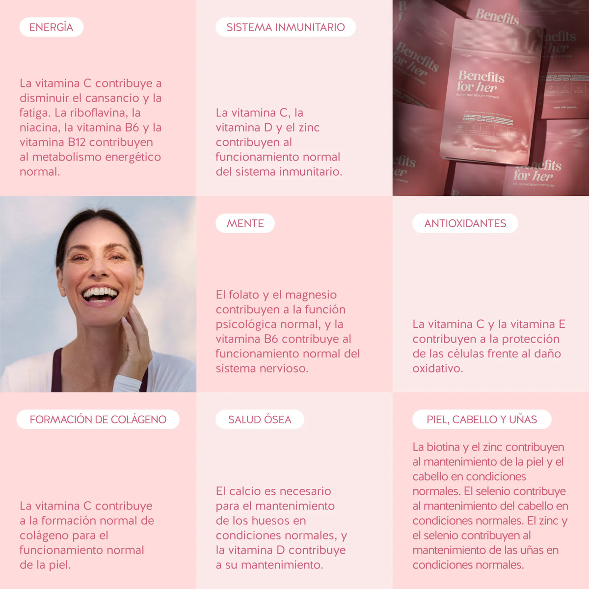 Benefits for her - All-in-One, en polvo