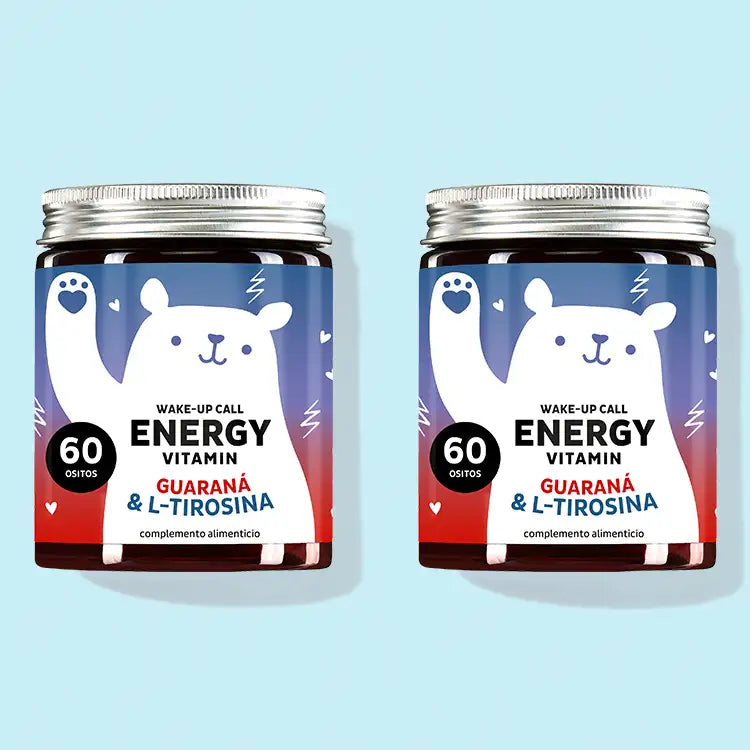Las Vitaminas Energéticas Wake-Up Call con Guaraná de Bears with Benefits como cura de 2 meses.