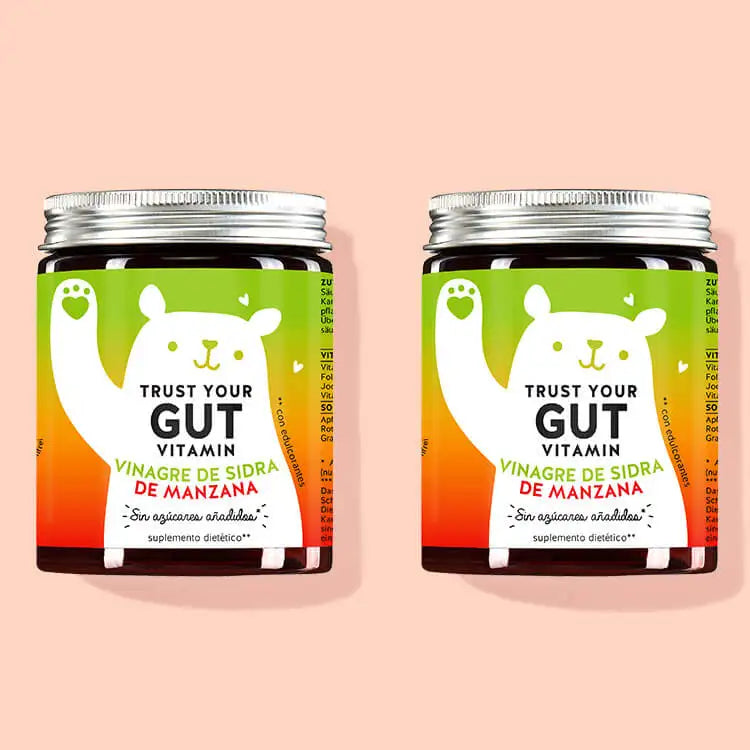 Las Vitaminas Trust Your Gut con Vinagre de Sidra de Manzana de Bears with Benefits como cura de 2 meses.